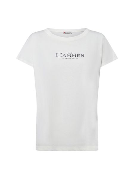 Street One Koszulka damska Kobiety Bawełna biały jednolity, 38. Białe t-shirty damskie Street One, bez wzorów, z bawełny, bez kołnierzyka. Za 99.95 zł.
