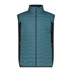 Kurtka puchowa bez rękawów CMP PrimaLoft Black Thermoplume. Żółte kurtki męskie CMP, bez wzorów, z materiału, z kapturem. Za 372.50 zł.