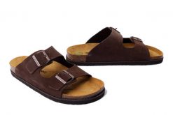 DR. BRINKMANN 600143-02 braun, klapki profilaktyczne męskie. Brązowe klapki i japonki męskie Dr. Brinkmann, ze skóry. Za 309.90 zł.