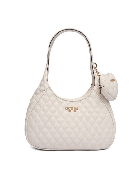 Guess Torebka Atabey HWQG98 94010 Écru. Torebki klasyczne damskie Guess, z aplikacjami, ze skóry, bez dodatków. Za 639.99 zł.