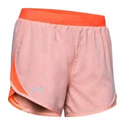 Krótkie spodenki dla kobiet Under Armour FLY BY SHORT. Brązowe spodenki sportowe damskie Under Armour, s, na fitness i siłownię. Za 79.99 zł.