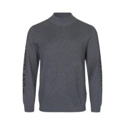 Sweter z okrągłym dekoltem Kingsland Vikko. Szare swetry męskie KINGSLAND, l, bez wzorów, z materiału, bez kołnierzyka. Za 428.00 zł.