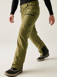 Dare 2b Spodnie narciarskie "Baseplate II" w kolorze oliwkowym rozmiar: XXL. Brązowe spodnie materiałowe męskie Dare 2b, bez wzorów. Za 305.29 zł.