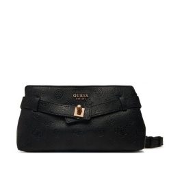 Torebka Guess. Czarne listonoszki damskie Guess, z aplikacjami, bez dodatków. Za 544.99 zł.