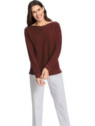 WITT WEIDEN Sweter w kolorze czerwonym rozmiar: 38. Czerwone swetry klasyczne damskie WITT WEIDEN, ze splotem, bez kołnierzyka. Za 60.88 zł.