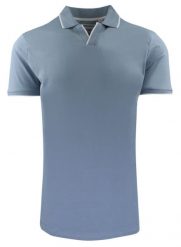 Oryginalna Koszulka Polo - Brave Soul - Niebieska. Niebieskie koszulki polo męskie Brave Soul, l, bez wzorów, z bawełny, bez ramiączek. Za 75.00 zł.