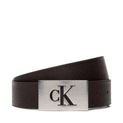Pasek Calvin Klein. Brązowe paski męskie CALVIN KLEIN, bez wzorów. Za 249.99 zł.