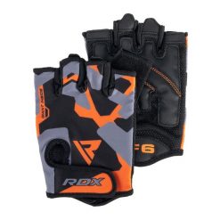 Rękawiczki treningowe RDX Sublimation F6. Brązowe rękawiczki damskie RDX SPORTS, bez wzorów. Za 69.99 zł.