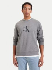 Calvin Klein Jeans Bluza LV04RG278G Szary ciemny Regular Fit. Szare bluzy bez kaptura męskie Calvin Klein Jeans, l, z bawełny. Za 369.99 zł.