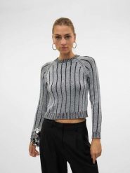 Vero Moda Sweter w kolorze szarym rozmiar: XL. Szare swetry klasyczne damskie Vero Moda, xl, bez kołnierzyka. Za 57.20 zł.