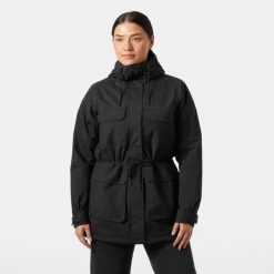 Parka dla kobiet Helly Hansen Escape. Czarne parki damskie Helly Hansen, na jesień, s, z aplikacjami, z materiału. Za 1,051.95 zł.