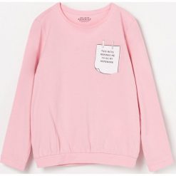 Koszulka z kieszonką - Różowy. Czerwone koszulki dziewczęce Reserved, bez wzorów, bez ramiączek. Za 19.99 zł.