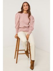 Soft Cashmere Sweter w kolorze jasnoróżowym rozmiar: 38/40. Różowe swetry klasyczne damskie Soft Cashmere, z kaszmiru, bez kołnierzyka. Za 143.56 zł.