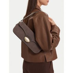 Torebka GINO ROSSI. Szare torebki klasyczne damskie Gino Rossi, bez wzorów, bez dodatków. Za 349.99 zł.
