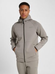 Bluza z kapturem z pełnym zamkiem błyskawicznym Hummel Tech. Szare bluzy z kapturem męskie HUMMEL, m, z bawełny. Za 385.50 zł.