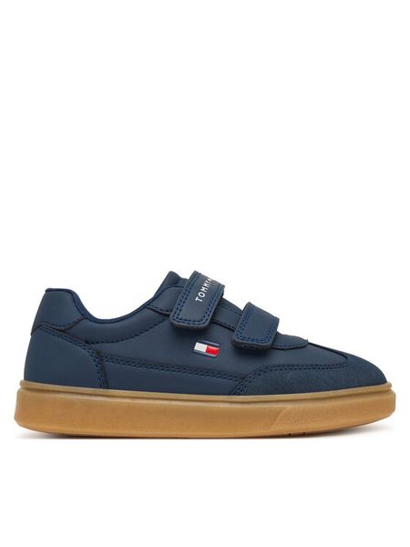 Tommy Hilfiger Sneakersy Low Cut Velcro Sneaker T1X9-35219-1269 S Granatowy. Niebieskie buty sportowe chłopięce Tommy Hilfiger, bez wzorów, ze skóry, bez zapięcia. Za 359.99 zł.