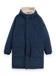 Scotch & Soda Parka w kolorze granatowym rozmiar: XL. Niebieskie parki męskie Scotch & Soda, xl, bez wzorów. Za 484.31 zł.