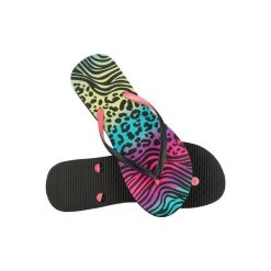 Japonki basenowe damskie aqua-sport fluo. Czarne klapki damskie AQUA-SPORT, bez wzorów, bez obcasa. Za 35.00 zł.