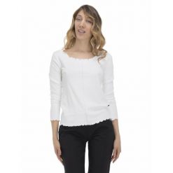 Koszulka na co dzień na siłownię. Białe bluzki sportowe damskie LEONE 1947 APPAREL, bez kołnierzyka, bez ramiączek. W wyprzedaży za 109.46 zł.