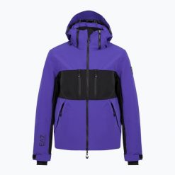 Kurtka narciarska męska EA7 Emporio Armani Ski Kitzbuhel Protectum7 Colorblock. Niebieskie kurtki męskie EA7 Emporio Armani, na zimę, l, bez wzorów, z materiału, sportowe, bez kaptura. Za 1,989.00 zł.
