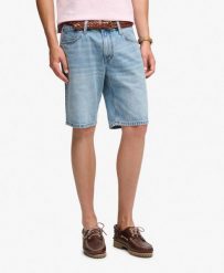 Superdry Vintage Straight Shorts denim 100% bawełna organiczna. Niebieskie szorty męskie Superdry., bez wzorów, z bawełny, klasyczne. Za 286.90 zł.