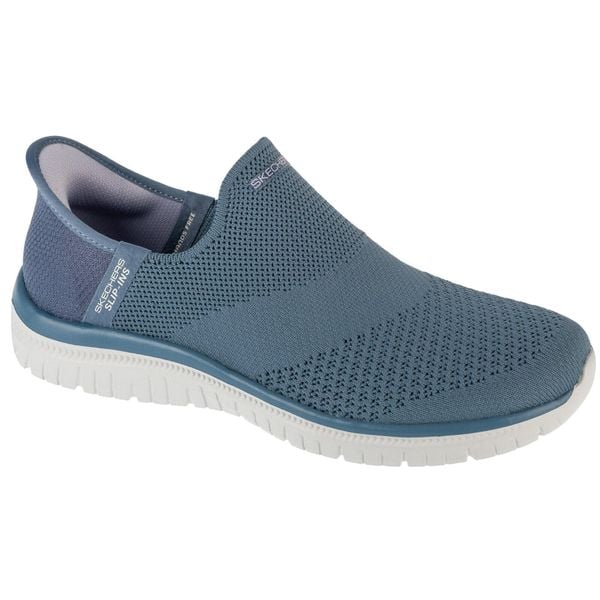 Buty sportowe Sneakersy damskie, Slip-ins: Virtue - Sleek. Niebieskie buty sportowe na co dzień damskie Skechers, bez wzorów, trekkingowe, Skechers Sport. Za 299.99 zł.