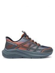 Skechers Sneakersy Microspec Velocity - Grid-Shift 404220L/CCOR Szary. Szare buty sportowe chłopięce Skechers, bez wzorów, z materiału, bez zapięcia. Za 199.99 zł.
