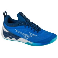 Buty halowe Mizuno Wave Luminous. Białe buty sportowe na co dzień damskie Mizuno, bez wzorów, do siatkówki, mizuno wave. Za 549.99 zł.