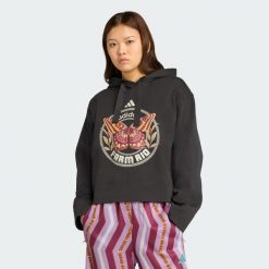 Bluza z kapturem adidas X Farm. Czarne bluzy sportowe damskie Adidas, m. Za 299.00 zł.