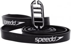 Pasek do okularków pływackich speedo silicone strap branding. Czarne paski męskie Speedo, bez wzorów, z materiału. Za 25.44 zł.
