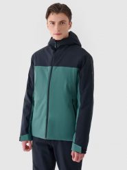 4F Kurtka narciarska w kolorze turkusowym rozmiar: L. Niebieskie kurtki narciarskie i snowboardowe damskie 4f, l, bez wzorów, z puchu, bez kaptura, narciarskie. Za 161.73 zł.