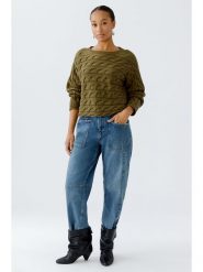 Oui Sweter w kolorze khaki rozmiar: 36. Brązowe swetry klasyczne damskie Oui, bez kołnierzyka. Za 164.95 zł.