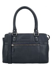 HIDE & STITCHES Skórzana torebka w kolorze granatowym - 27 x 19 x 8 cm rozmiar: onesize. Niebieskie torebki klasyczne damskie HIDE & STITCHES, bez wzorów, z materiału, bez dodatków. Za 260.99 zł.