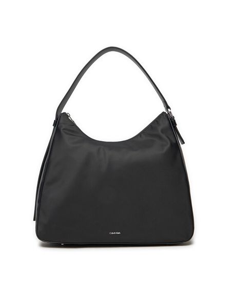 Calvin Klein Torebka Ck Sense Medium Shopper_Nylon K60K613128 Czarny. Czarne torebki klasyczne damskie CALVIN KLEIN, bez wzorów, z nylonu, bez dodatków. Za 329.99 zł.