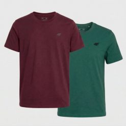 KOSZULKA MĘSKA LIMITOWANA 4F T-SHIRT KOMPLET ZESTAW 2 SZTUKI L M3948 SS26. T-shirty męskie 4f, l, bez wzorów, z bawełny, bez kołnierzyka. Za 109.80 zł.
