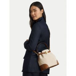 Torebka LAUREN RALPH LAUREN. Brązowe torebki klasyczne damskie Lauren Ralph Lauren, bez wzorów, bez dodatków. Za 1,698.99 zł.