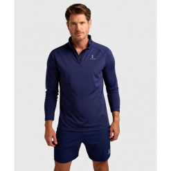 Koszulka z długim rękawem męska Performance. Niebieskie koszulki męskie z długim rękawem NORDICDOTS, l, z elastanu. Za 365.00 zł.