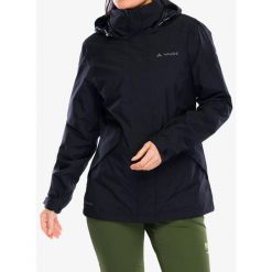 Kurtka damska Vaude Rosemoor 3in1 Jacket II. Czarne kurtki damskie Vaude, bez wzorów, bez kaptura. Za 915.90 zł.