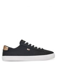 Tommy Hilfiger Tenisówki Vulc Canvas Lace Up Sneaker FW0FW08647 Czarny. Czarne trampki i tenisówki damskie Tommy Hilfiger, bez wzorów, z materiału. Za 189.99 zł.