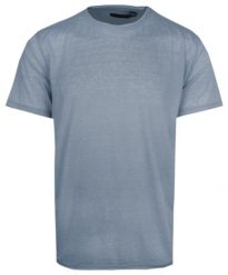 Lekki Męski T-Shirt w Stylu Vintage - Brave Soul - Brudny Niebieski. Niebieskie t-shirty męskie Brave Soul, na lato, m, bez wzorów, z bawełny, bez kołnierzyka. Za 59.00 zł.
