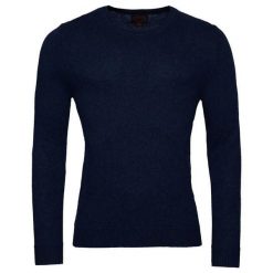 Sweter z okrągłym dekoltem Superdry Essential. Niebieskie swetry męskie Superdry., na zimę, m, bez wzorów, bez kołnierzyka. Za 284.00 zł.