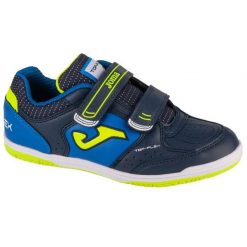 Buty piłkarskie Joma Top Flex 2403 In TPJW2403INV Granatowe niebieskie. Niebieskie topy sportowe damskie bez wzorów, z gumy, bez ramiączek. Za 242.09 zł.