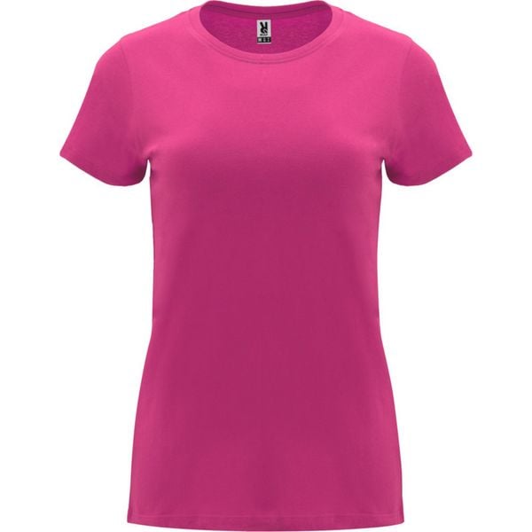 Damska Koszulka Z Krótkim Rękawem Capri. Czerwone bluzki damskie ROLY, xl, bez wzorów, bez kołnierzyka. Za 31.99 zł.