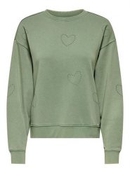ONLY Bluza w kolorze zielonym rozmiar: XS. Zielone bluzy bez kaptura damskie Only, xs. Za 114.44 zł.