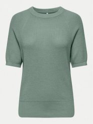 ONLY Sweter Lecia 15339541 Zielony Regular Fit. Zielone swetry klasyczne damskie Only, l, z wiskozy, bez kołnierzyka. Za 79.99 zł.