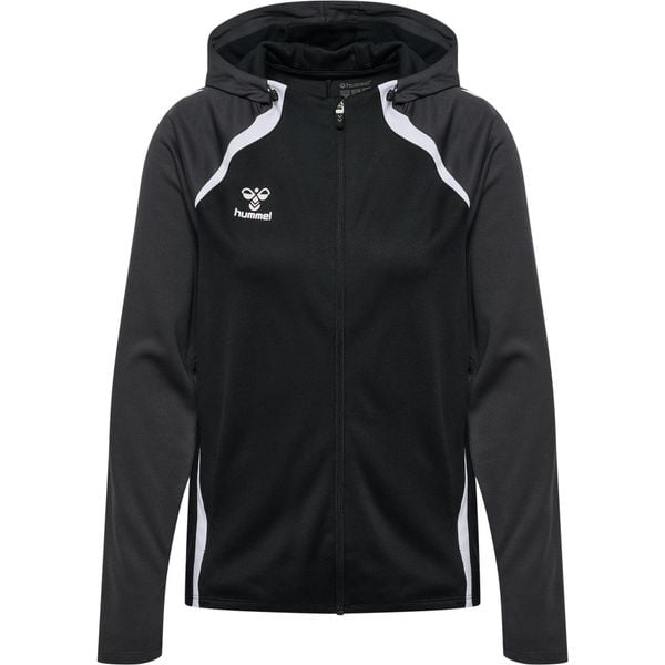 Damska bluza z kapturem na zamek Hummel Lead 2.0. Czarne bluzy z kapturem damskie HUMMEL, z dresówki. Za 332.50 zł.