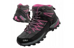 Buty damskie trekkingowe CMP Rigel wodoodporne. Czarne obuwie trekkingowe damskie CMP, na zimę. Za 379.99 zł.