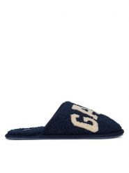 Gap Kapcie PLANO HOMESLIPPER W GP508015AW-NVOF Granatowy. Niebieskie kapcie damskie GAP, z materiału. Za 129.99 zł.