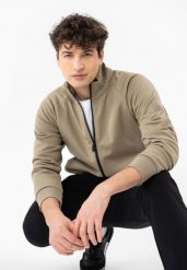 Bawełniana bluza B-GUEST. Szare bluzy bez kaptura męskie Volcano, m, z bawełny. Za 179.99 zł.