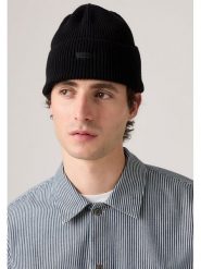 Levi's Czapka beanie w kolorze czarnym rozmiar: onesize. Czarne czapki męskie Levi's, bez wzorów, z bawełny, sportowe. Za 92.42 zł.